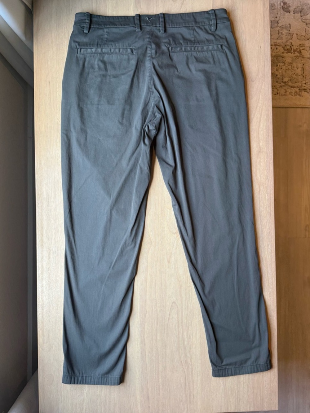 Birddogs Pants Mens 34x30 Gray Chino Slim Tapered Stretch Casual Performance - Picture 2 of 9